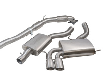 Audi S3 (8P) (3-dörrars) Quattro 06-12 Turboback-sportavgassystem (Med Sportkatalysator & Ljuddämpare) Cobra Sport